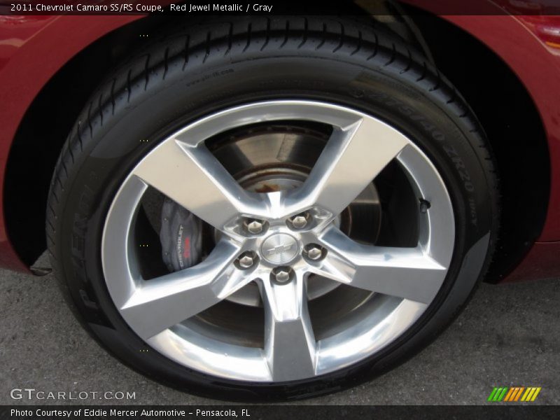 Red Jewel Metallic / Gray 2011 Chevrolet Camaro SS/RS Coupe