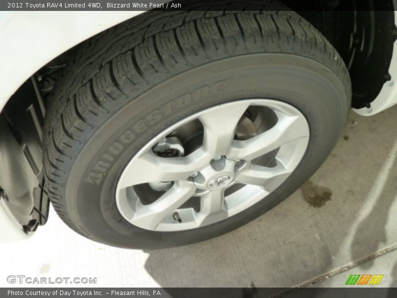 Blizzard White Pearl / Ash 2012 Toyota RAV4 Limited 4WD
