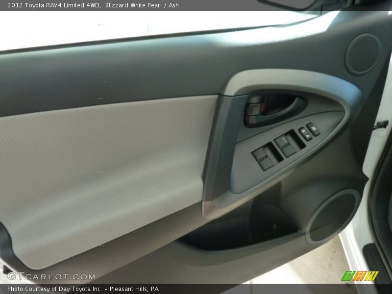 Blizzard White Pearl / Ash 2012 Toyota RAV4 Limited 4WD