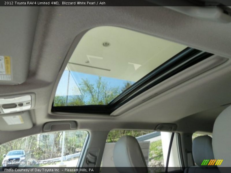 Blizzard White Pearl / Ash 2012 Toyota RAV4 Limited 4WD