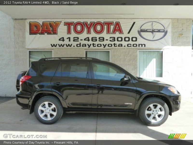 Black / Sand Beige 2012 Toyota RAV4 Limited 4WD