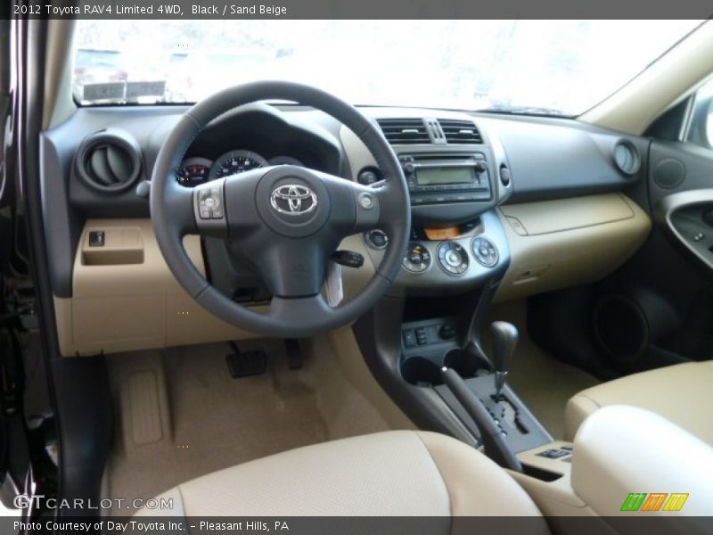 Black / Sand Beige 2012 Toyota RAV4 Limited 4WD