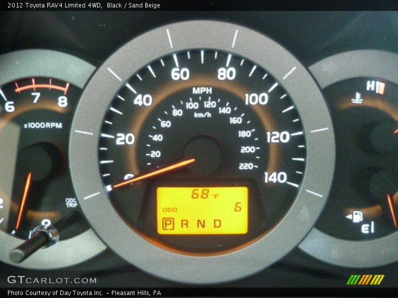 Black / Sand Beige 2012 Toyota RAV4 Limited 4WD