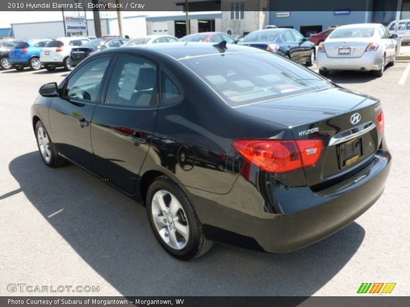 Ebony Black / Gray 2010 Hyundai Elantra SE