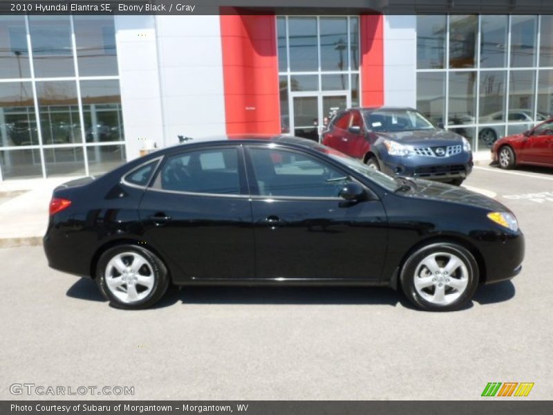 Ebony Black / Gray 2010 Hyundai Elantra SE