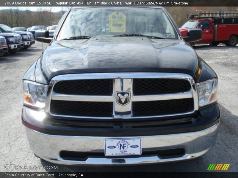 Brilliant Black Crystal Pearl / Dark Slate/Medium Graystone 2009 Dodge Ram 1500 SLT Regular Cab 4x4
