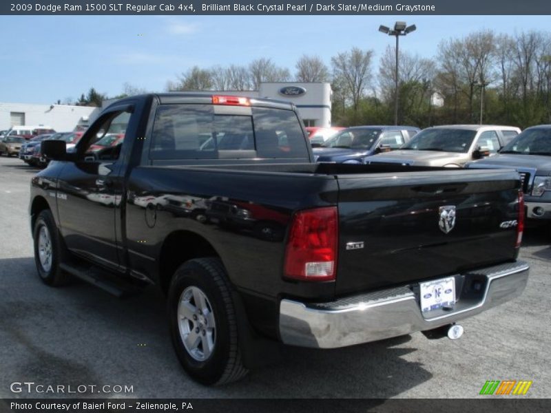Brilliant Black Crystal Pearl / Dark Slate/Medium Graystone 2009 Dodge Ram 1500 SLT Regular Cab 4x4