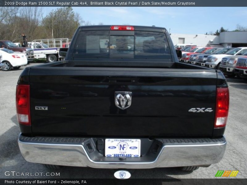 Brilliant Black Crystal Pearl / Dark Slate/Medium Graystone 2009 Dodge Ram 1500 SLT Regular Cab 4x4