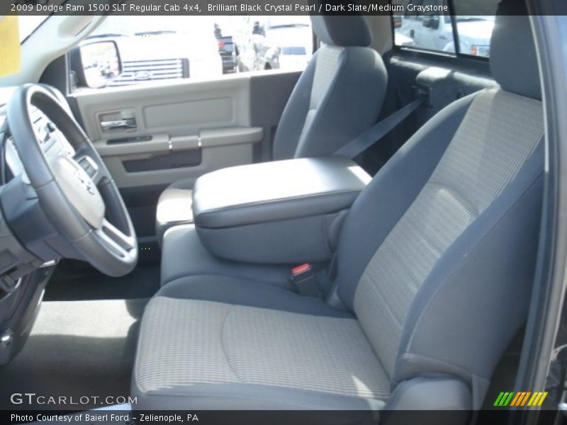 Brilliant Black Crystal Pearl / Dark Slate/Medium Graystone 2009 Dodge Ram 1500 SLT Regular Cab 4x4