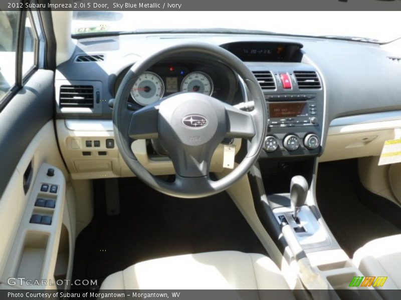 Sky Blue Metallic / Ivory 2012 Subaru Impreza 2.0i 5 Door