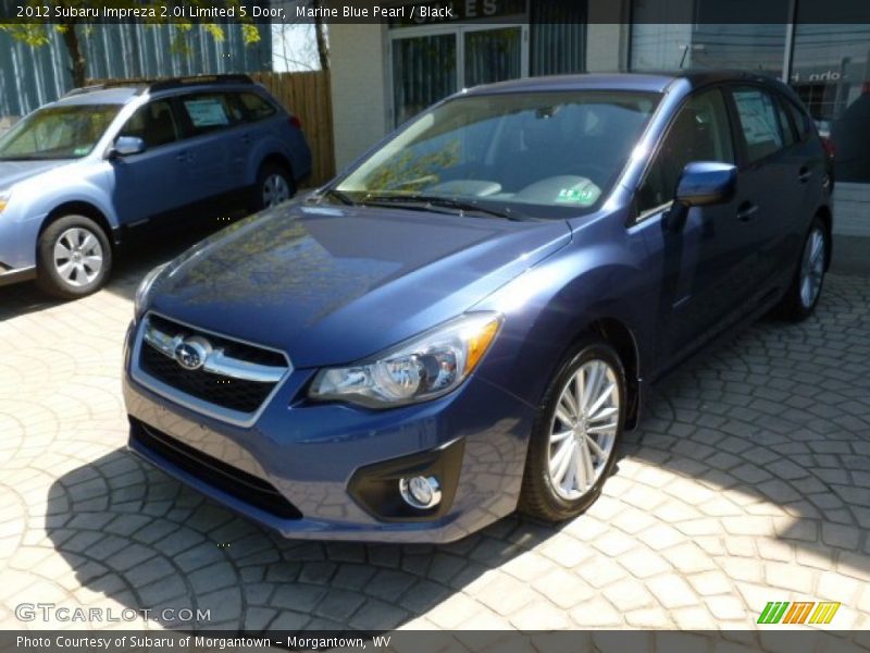 Marine Blue Pearl / Black 2012 Subaru Impreza 2.0i Limited 5 Door