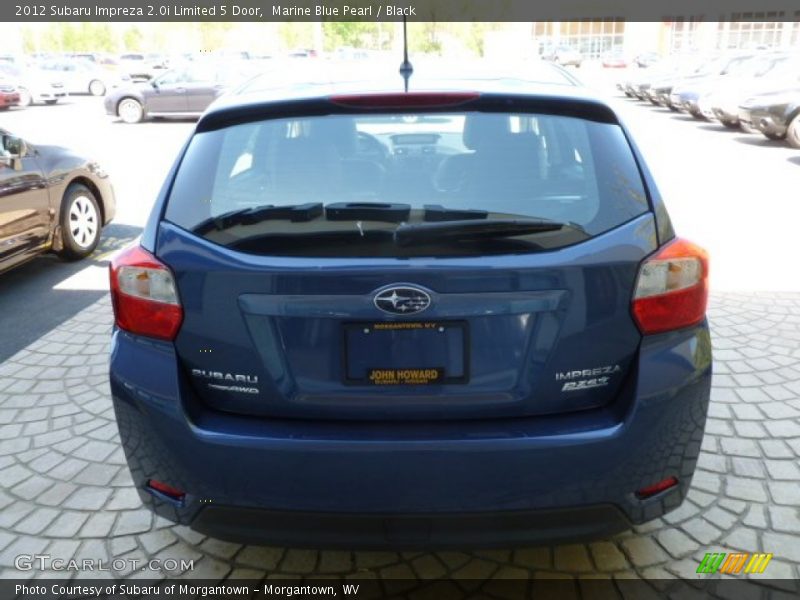 Marine Blue Pearl / Black 2012 Subaru Impreza 2.0i Limited 5 Door