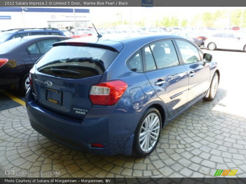 Marine Blue Pearl / Black 2012 Subaru Impreza 2.0i Limited 5 Door
