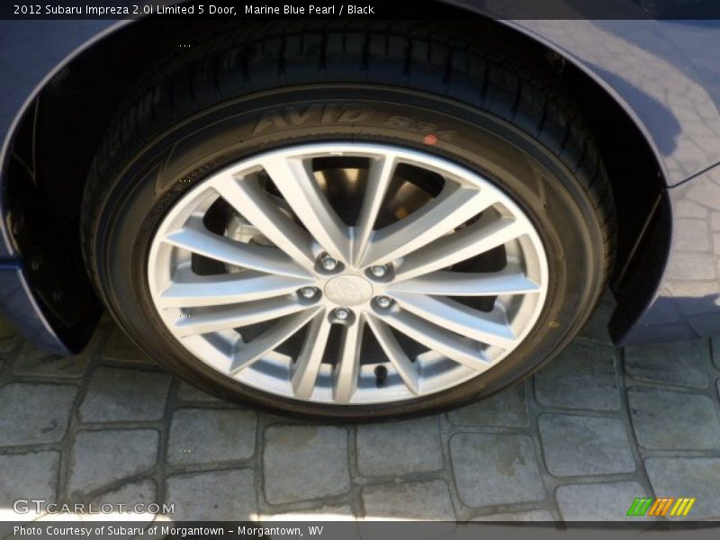 Marine Blue Pearl / Black 2012 Subaru Impreza 2.0i Limited 5 Door