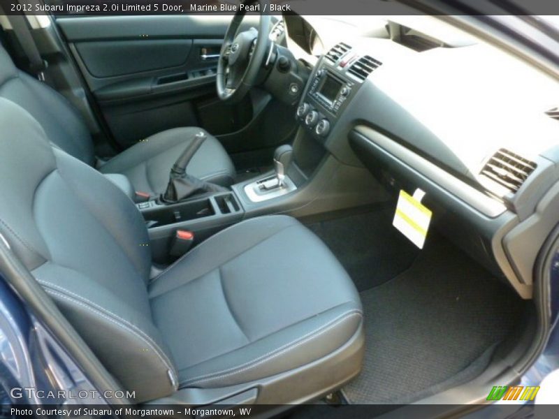 Marine Blue Pearl / Black 2012 Subaru Impreza 2.0i Limited 5 Door