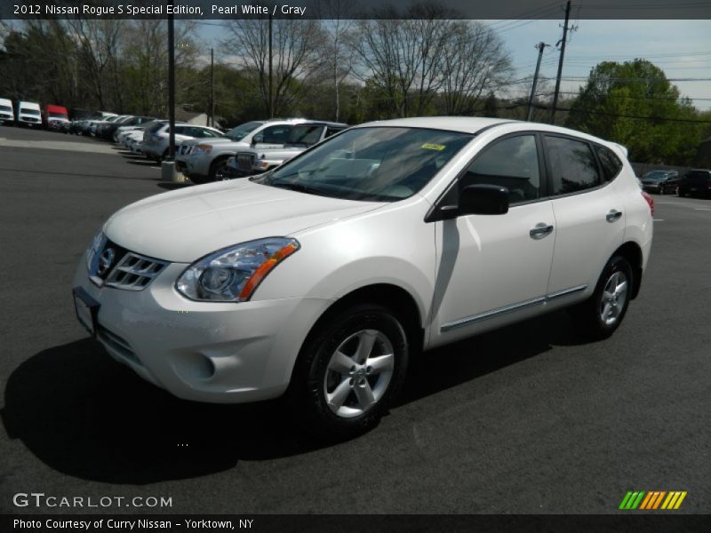 Pearl White / Gray 2012 Nissan Rogue S Special Edition