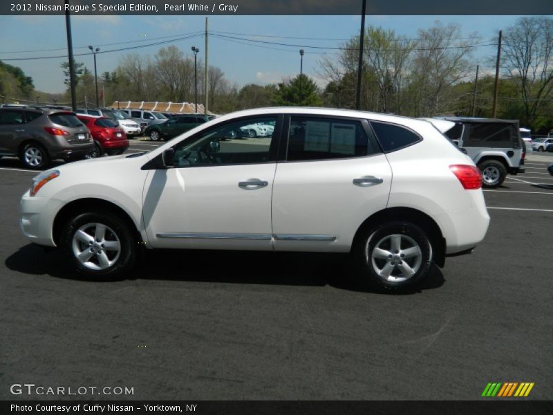 Pearl White / Gray 2012 Nissan Rogue S Special Edition