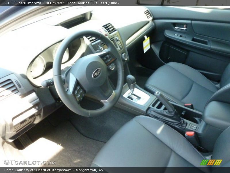 Marine Blue Pearl / Black 2012 Subaru Impreza 2.0i Limited 5 Door