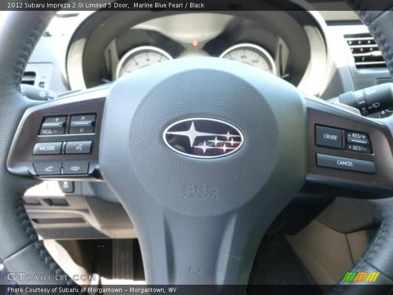 Marine Blue Pearl / Black 2012 Subaru Impreza 2.0i Limited 5 Door