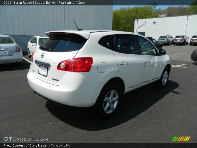 Pearl White / Gray 2012 Nissan Rogue S Special Edition