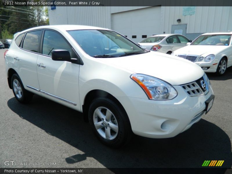 Pearl White / Gray 2012 Nissan Rogue S Special Edition