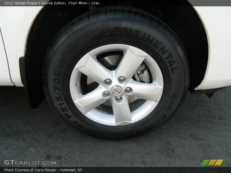Pearl White / Gray 2012 Nissan Rogue S Special Edition