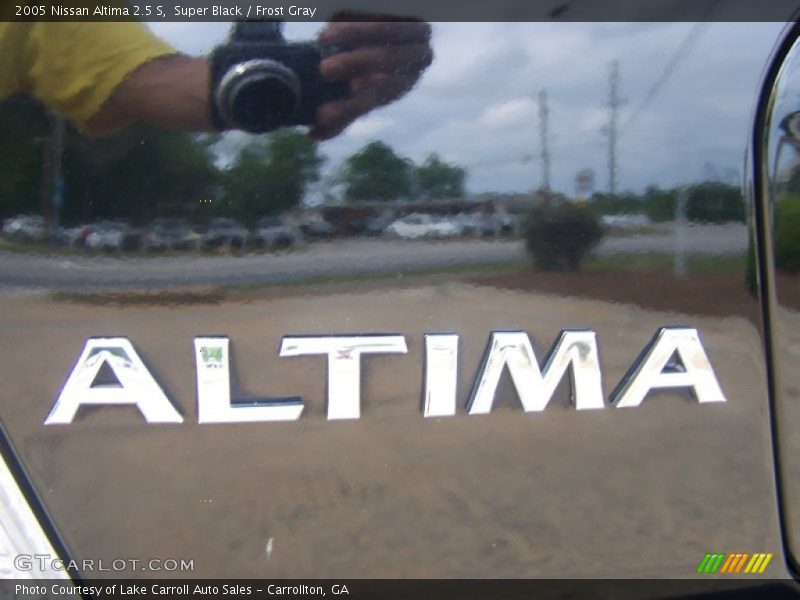 Super Black / Frost Gray 2005 Nissan Altima 2.5 S
