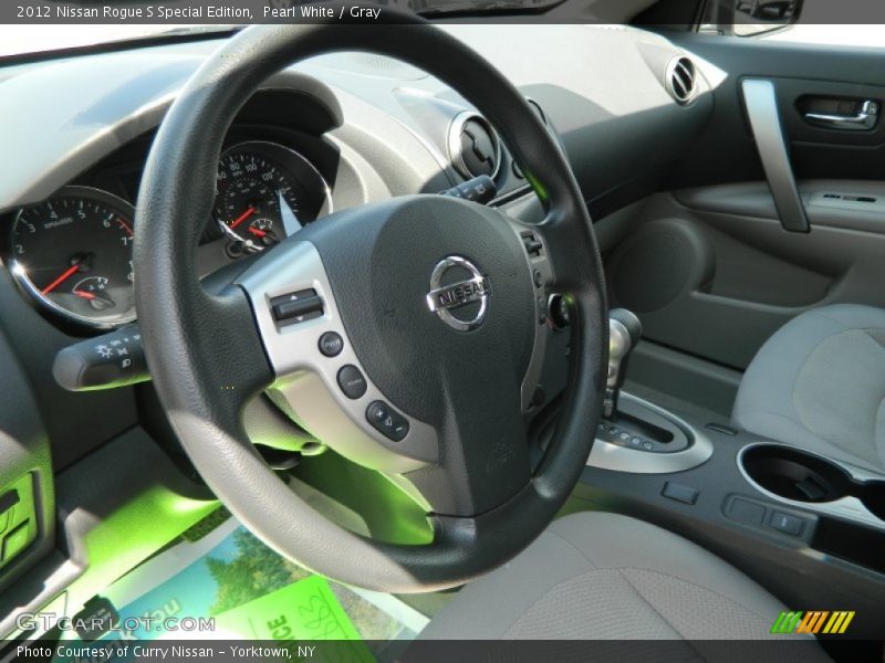 Pearl White / Gray 2012 Nissan Rogue S Special Edition