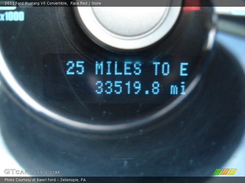 Race Red / Stone 2011 Ford Mustang V6 Convertible