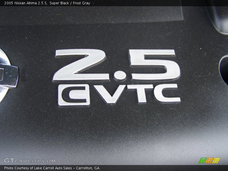 Super Black / Frost Gray 2005 Nissan Altima 2.5 S