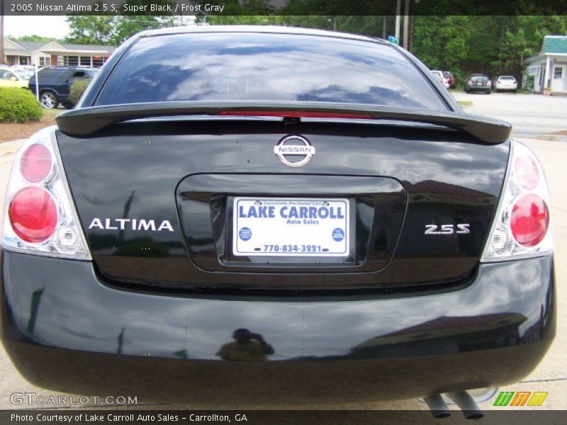 Super Black / Frost Gray 2005 Nissan Altima 2.5 S