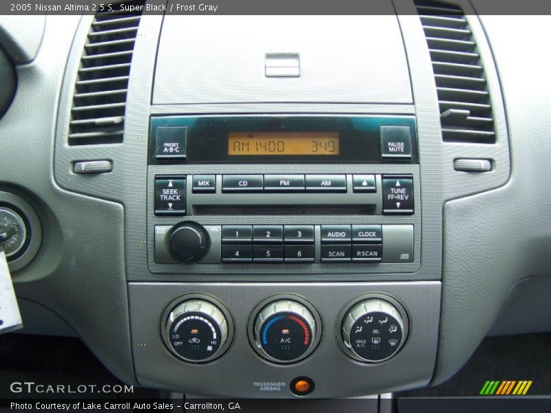Super Black / Frost Gray 2005 Nissan Altima 2.5 S