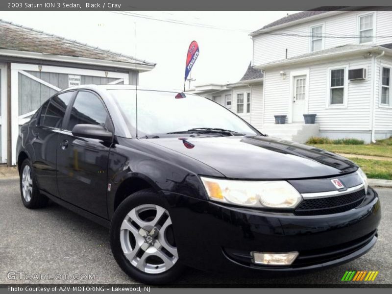 Black / Gray 2003 Saturn ION 3 Sedan