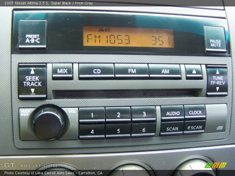 Super Black / Frost Gray 2005 Nissan Altima 2.5 S