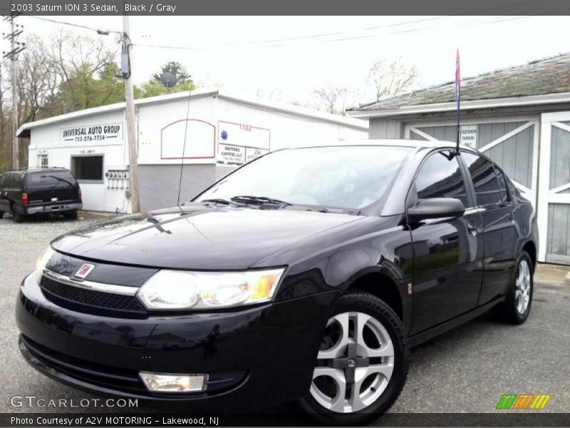 Black / Gray 2003 Saturn ION 3 Sedan