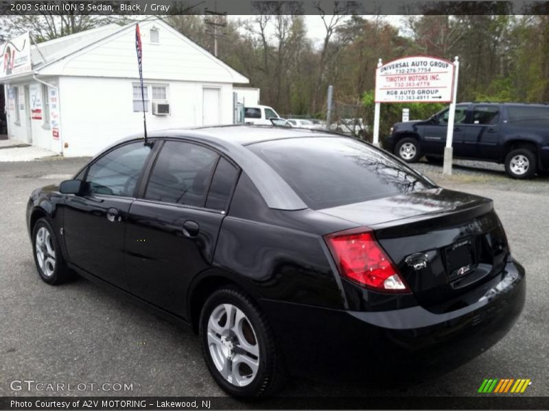 Black / Gray 2003 Saturn ION 3 Sedan