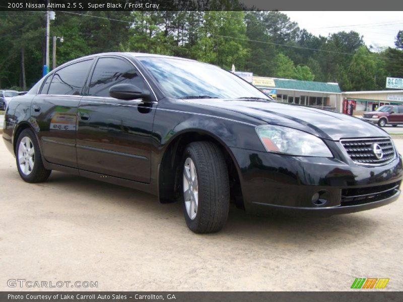 Super Black / Frost Gray 2005 Nissan Altima 2.5 S