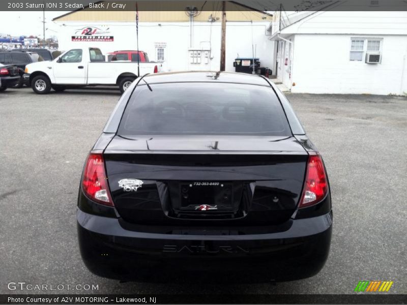 Black / Gray 2003 Saturn ION 3 Sedan