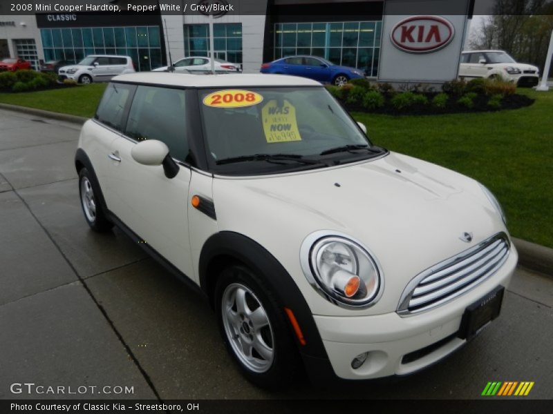 Pepper White / Grey/Black 2008 Mini Cooper Hardtop