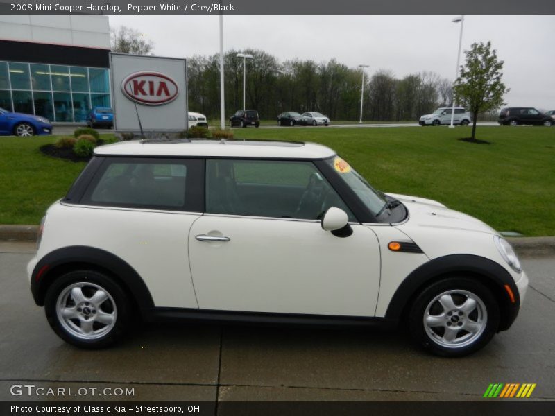 Pepper White / Grey/Black 2008 Mini Cooper Hardtop