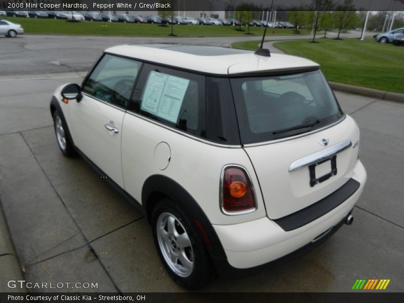 Pepper White / Grey/Black 2008 Mini Cooper Hardtop