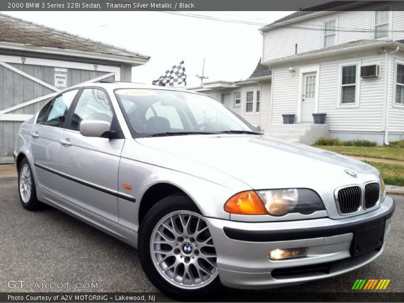 Titanium Silver Metallic / Black 2000 BMW 3 Series 328i Sedan