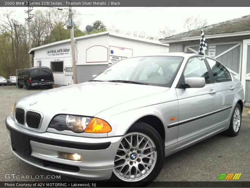 Titanium Silver Metallic / Black 2000 BMW 3 Series 328i Sedan