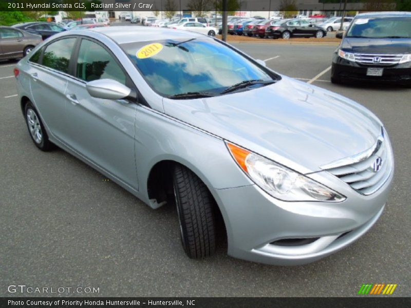 Radiant Silver / Gray 2011 Hyundai Sonata GLS