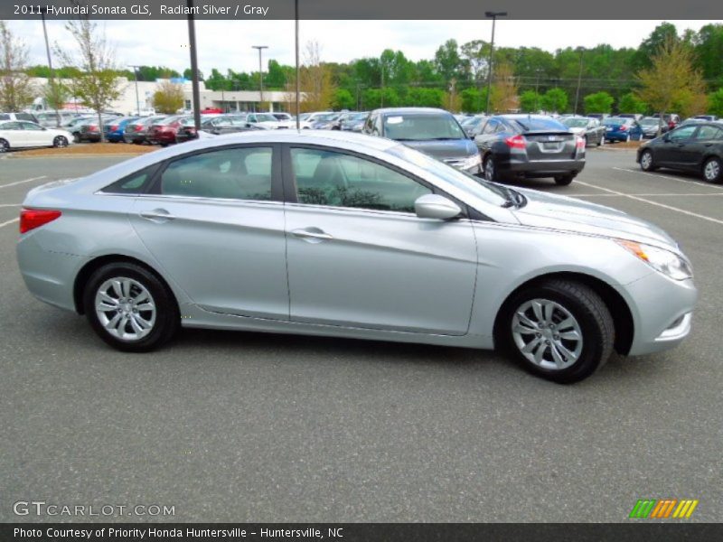 Radiant Silver / Gray 2011 Hyundai Sonata GLS