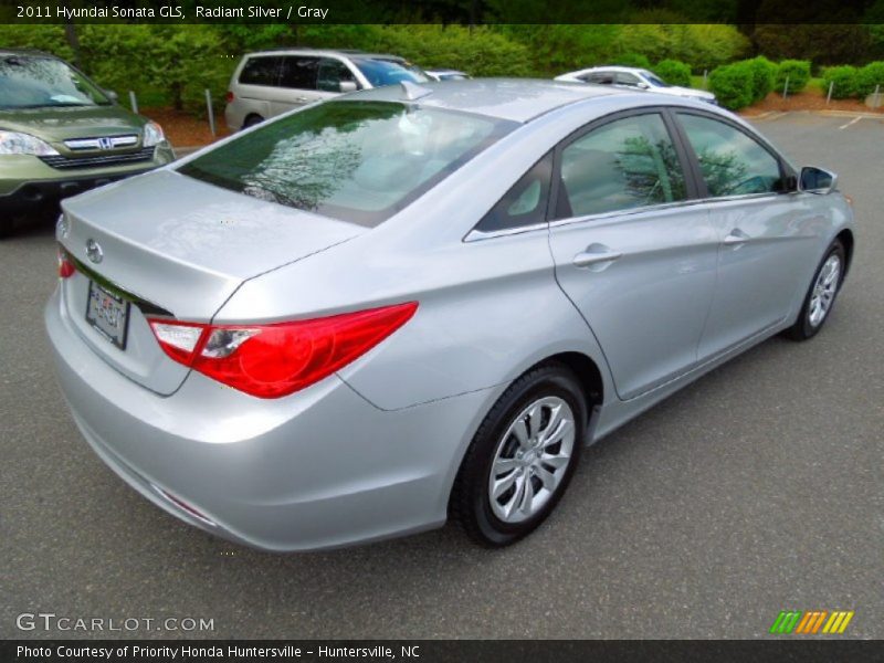 Radiant Silver / Gray 2011 Hyundai Sonata GLS