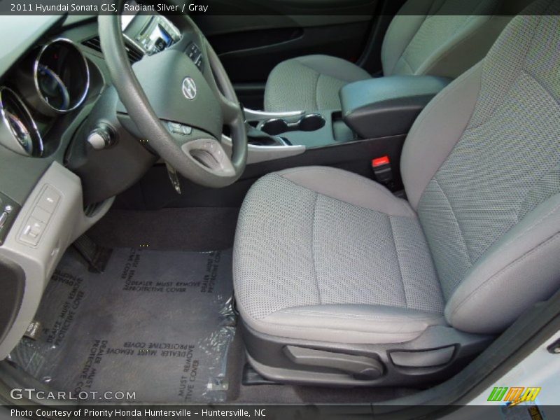 Radiant Silver / Gray 2011 Hyundai Sonata GLS