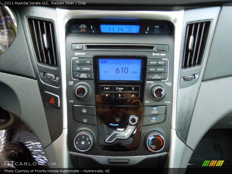 Radiant Silver / Gray 2011 Hyundai Sonata GLS