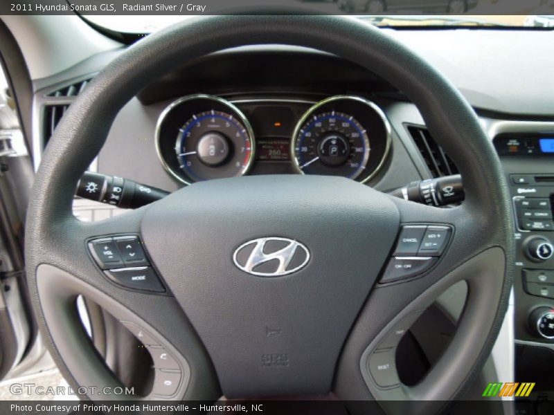 Radiant Silver / Gray 2011 Hyundai Sonata GLS