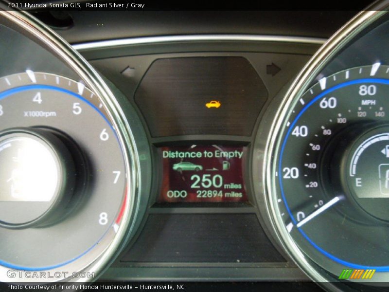 Radiant Silver / Gray 2011 Hyundai Sonata GLS